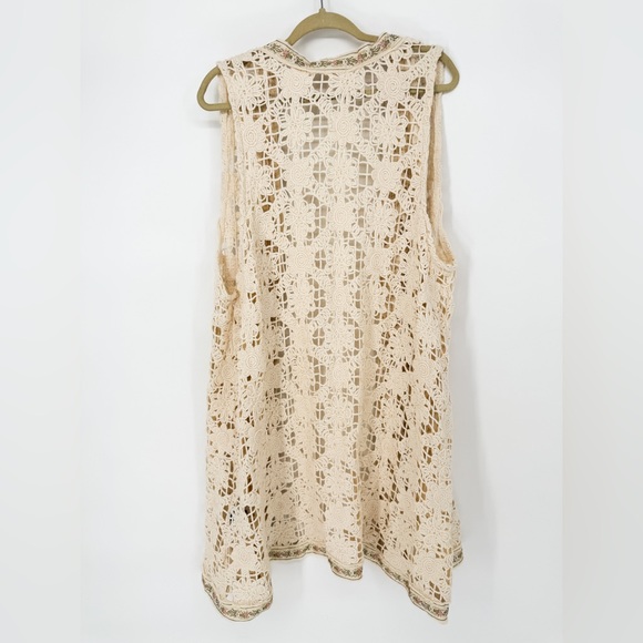 POL Crochet Cream Kimono Size L - Picture 5 of 5